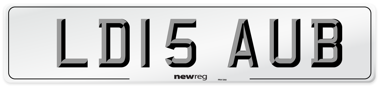 LD15 AUB Number Plate from New Reg